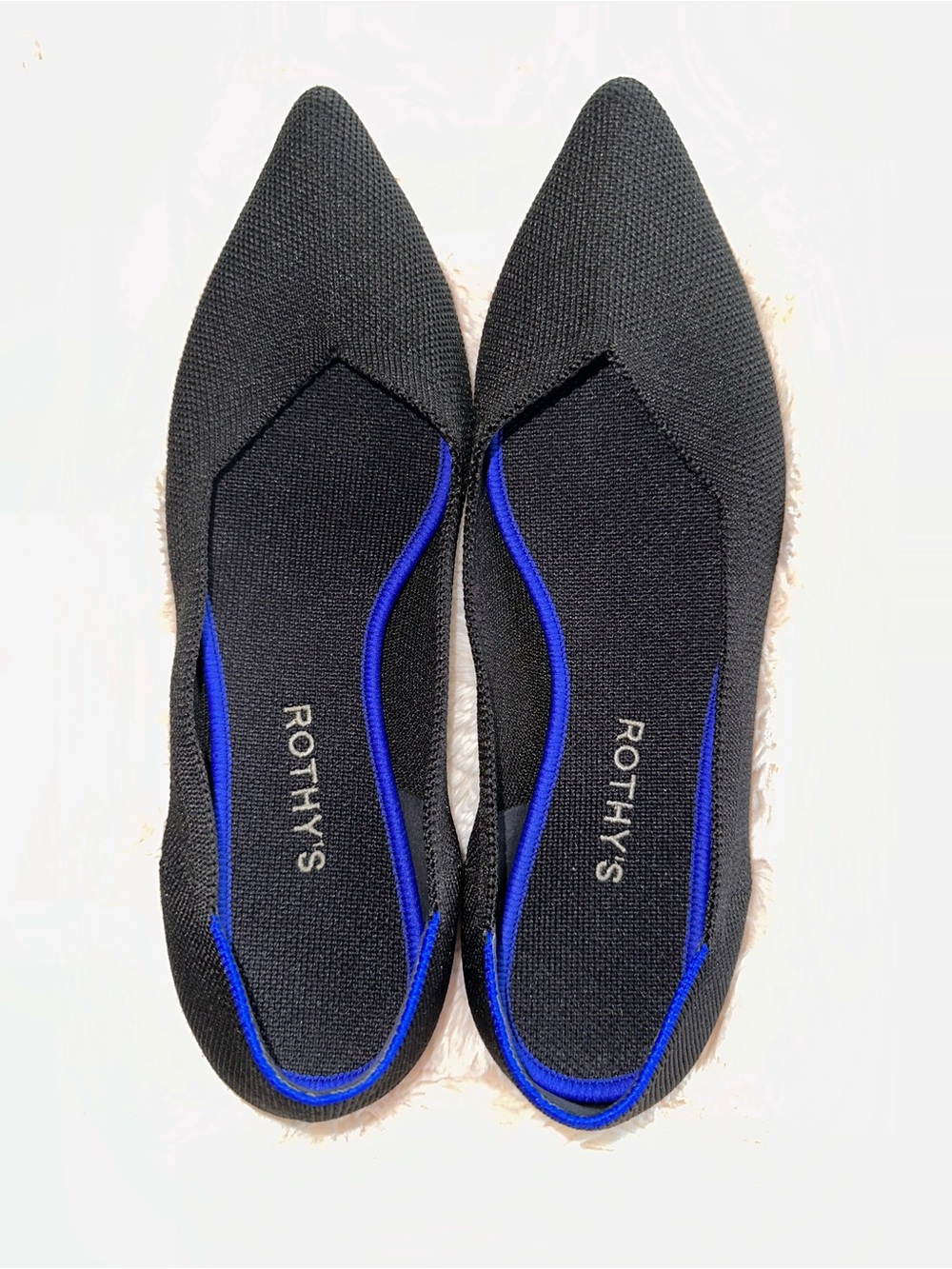 Rothys The Point Ballet Flats Shoes Timeless Black Washable {10} Quiet Luxury